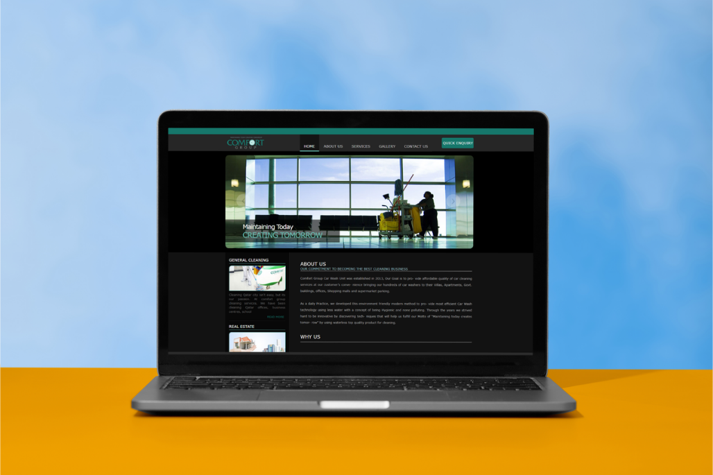 Portfolio case study preview for Comfort Qatar